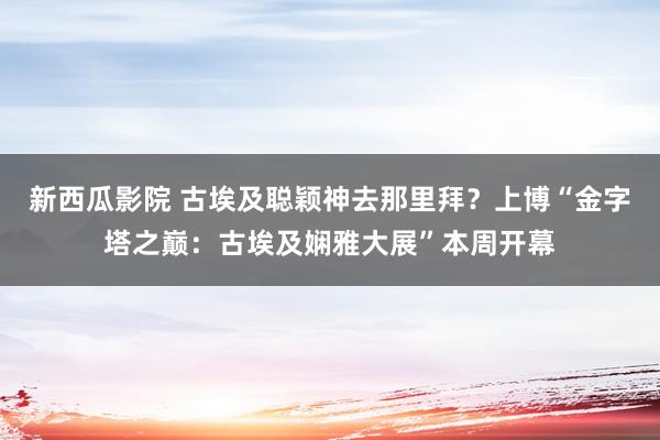 新西瓜影院 古埃及聪颖神去那里拜？上博“金字塔之巅：古埃及娴雅大展”本周开幕