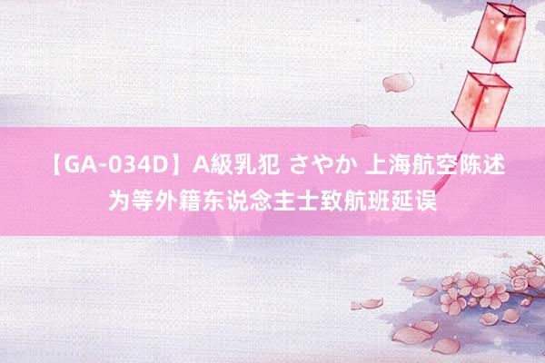 【GA-034D】A級乳犯 さやか 上海航空陈述为等外籍东说念主士致航班延误