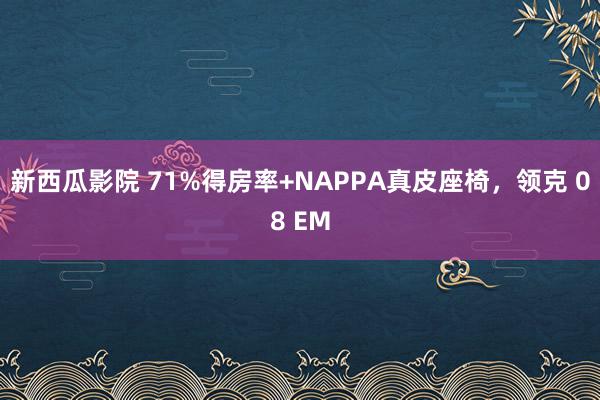 新西瓜影院 71%得房率+NAPPA真皮座椅，领克 08 EM