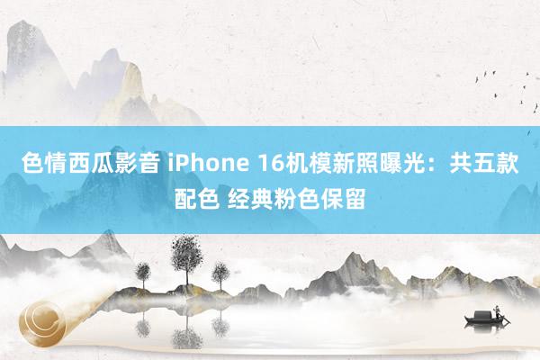 色情西瓜影音 iPhone 16机模新照曝光：共五款配色 经典粉色保留