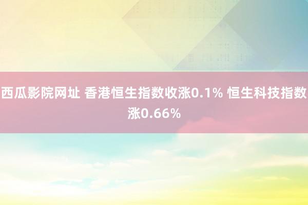 西瓜影院网址 香港恒生指数收涨0.1% 恒生科技指数涨0.66%