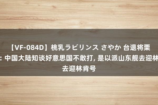 【VF-084D】桃乳ラビリンス さやか 台退将栗正杰: 中国大陆知谈好意思国不敢打, 是以派山东舰去迎林肯号