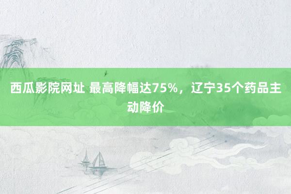 西瓜影院网址 最高降幅达75%，辽宁35个药品主动降价