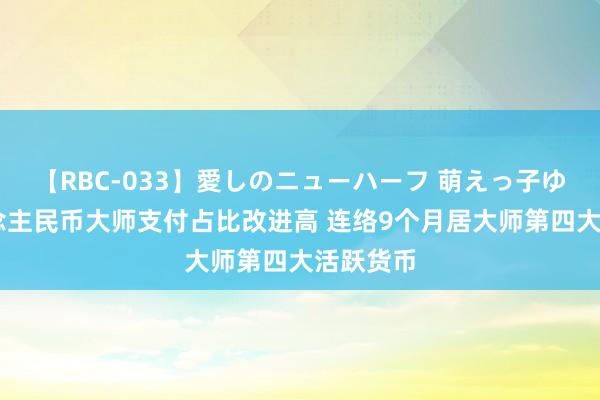 【RBC-033】愛しのニューハーフ 萌えっ子ゆか 东说念主民币大师支付占比改进高 连络9个月居大师第四大活跃货币